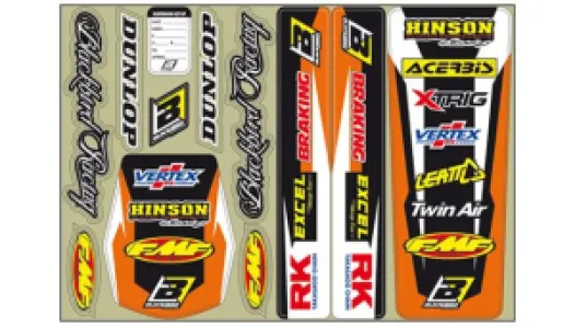 BLACKBIRD RACING - DECAL LOGO KIT OR - 43201915