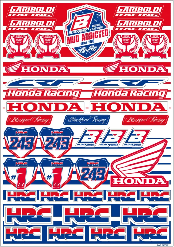 BLACKBIRD RACING - DECAL LOGO KIT GAR PVC - 43201996