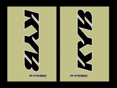 BLACKBIRD RACING - FORK STICKERS KYB BLK - 43202590