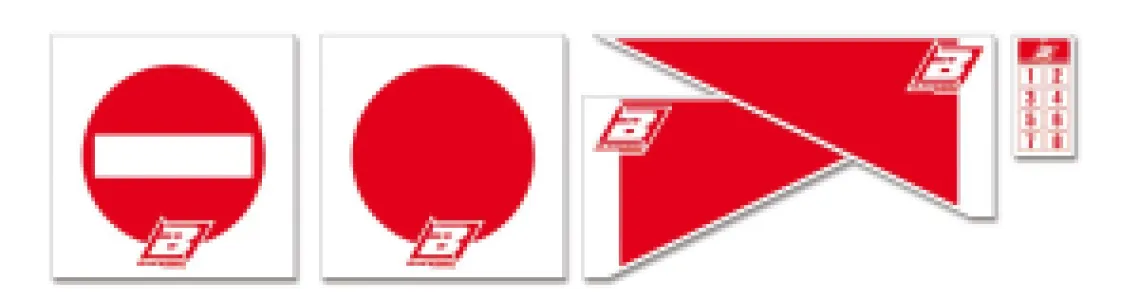 BLACKBIRD RACING - ENDURO TRACK SIGNS KIT - 95010156