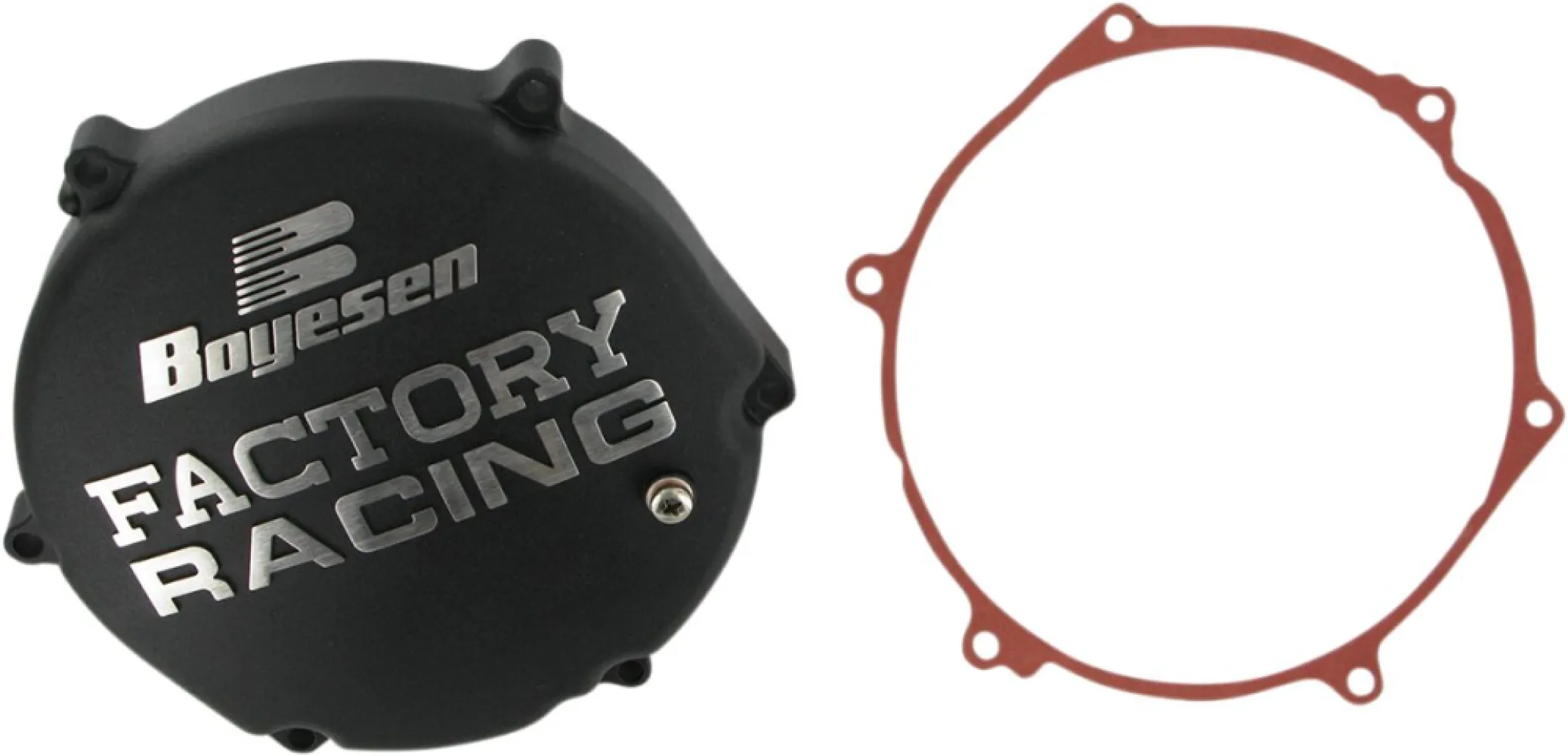 BOYESEN - CLTCH CVR KX250 BLK 03-04 - CC12AB