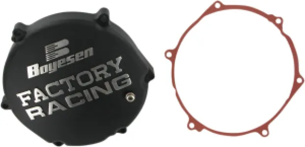BOYESEN - CLTCH CVR KX250 BLK 03-04 - CC12AB