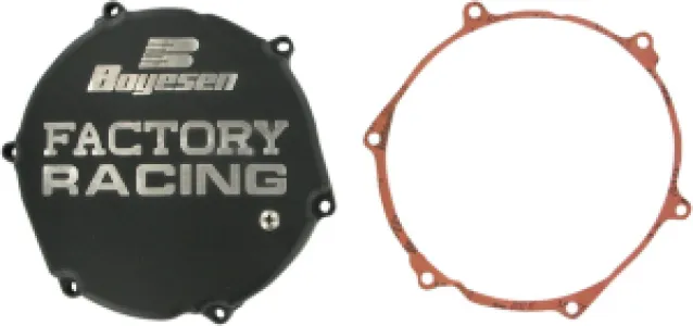 BOYESEN - CLUTCH CVR KX250 BLK - CC12B