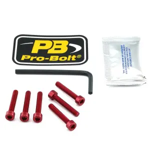 PRO BOLT - BOLT KIT FUEL CAP RED - 07040028