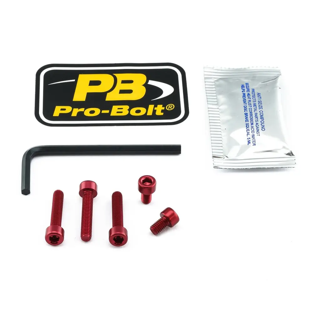 PRO BOLT - BOLT KIT FUEL CAP RED - 07040043