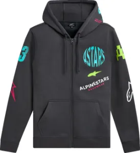 ALPINESTARS (CASUALS) - HOODIE ZIP VARIEGATE GUNMETAL  - 30507004