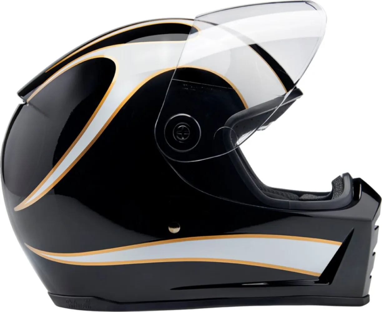 BILTWELL - HELMET LANESPLTR BK/WT SM - 010116729