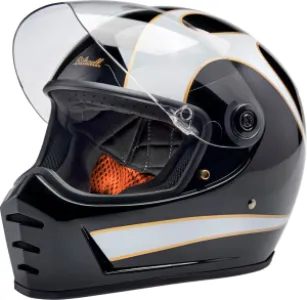 BILTWELL - HELMET LANESPLTR BK/WT SM - 010116729