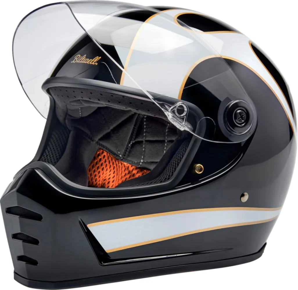 BILTWELL - HELMET LANESPLTR BK/WT LG - 010116731