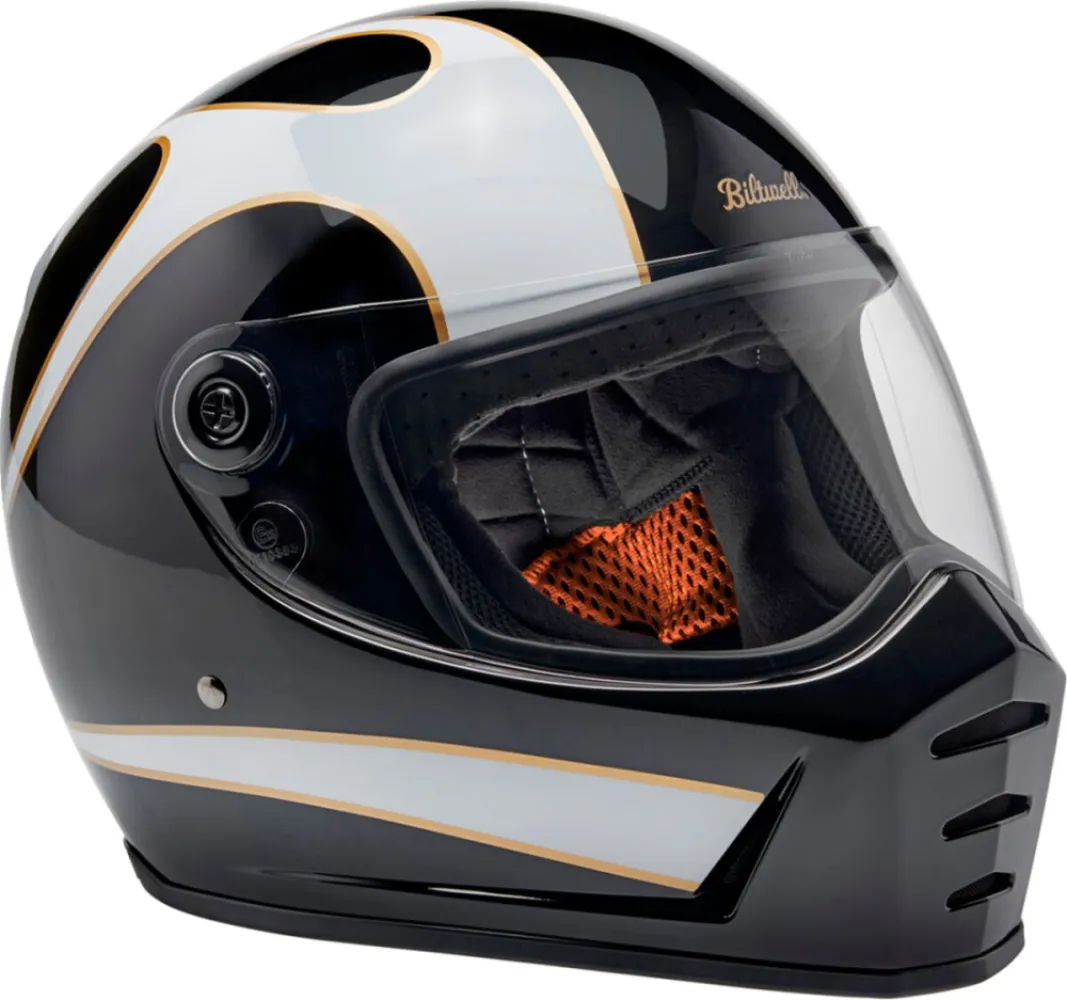 BILTWELL - HELMET LANESPLTR BK/WT LG - 010116731