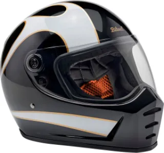 BILTWELL - HELMET LANESPLTR BK/WT LG - 010116731