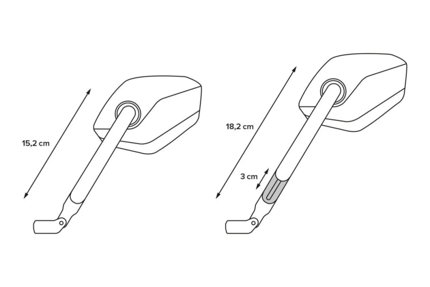 SW-MOTECH - BAR END MIRROR SPORT - 06401850