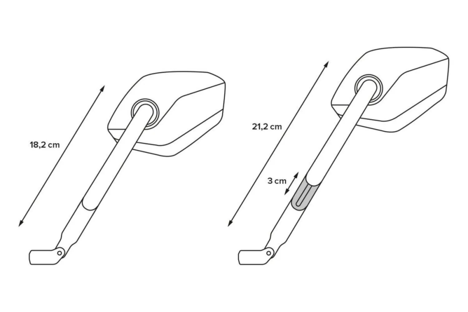 SW-MOTECH - BAR END MIRROR SPORT - 06401851