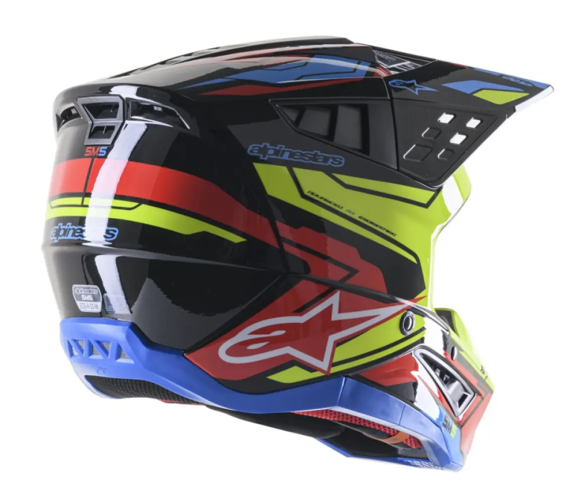 ALPINESTARS(MX) - HELMET SM5 ACT2 BK/Y/R S - 01108399