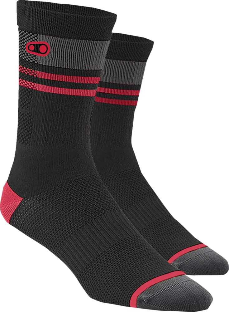 CRANKBROTHERS - MTB SOCK BK RD L/XL - 34310809