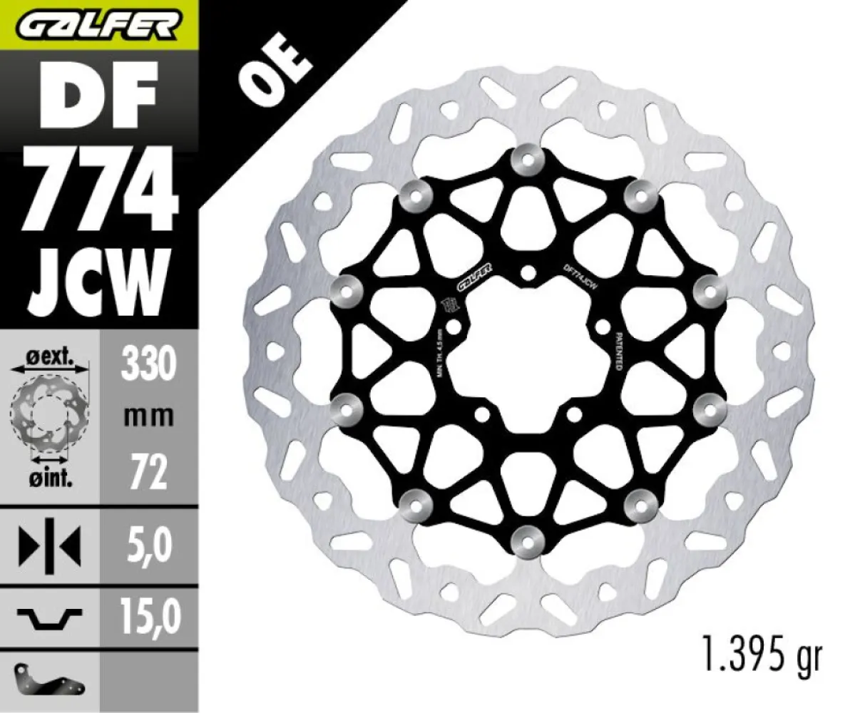 GALFER - BRAKE DISC WAVE FLOATECH - 17104828