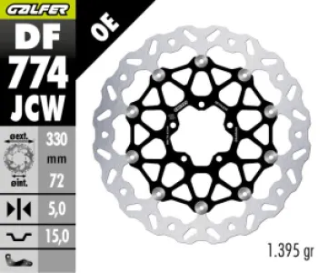 GALFER - BRAKE DISC WAVE FLOATECH - 17104828