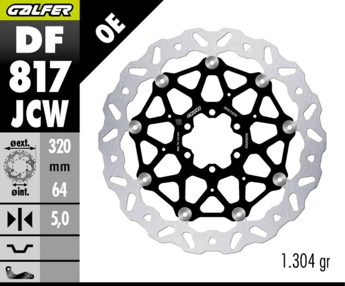 GALFER - BRAKE DISC WAVE FLOATECH - 17104829