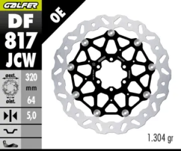 GALFER - BRAKE DISC WAVE FLOATECH - 17104829
