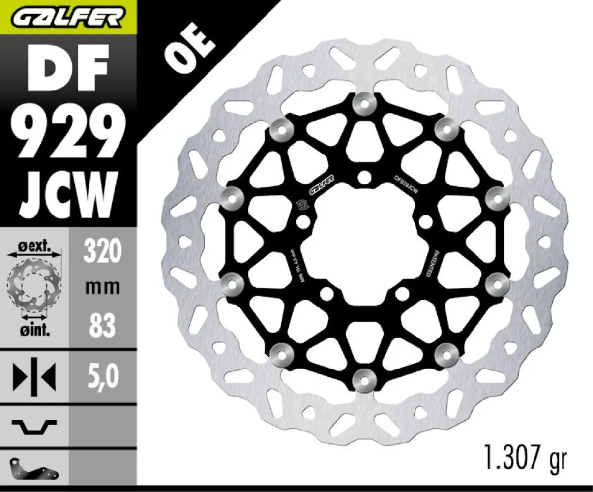 GALFER - BRAKE DISC WAVE FLOATECH - 17104834
