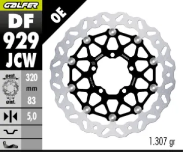 GALFER - BRAKE DISC WAVE FLOATECH - 17104834