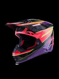 ALPINESTARS(MX) - HELMET S-M10 ERA PINK/VIO/YL 2 - 01109050