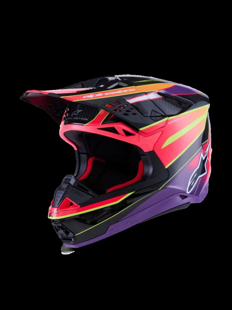 ALPINESTARS(MX) - HELMET S-M10 ERA PINK/VIO/YL X - 01109049