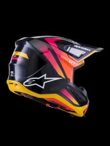ALPINESTARS(MX) - HELMET SM7 RISE BLK/YL/PINK M - 01109059