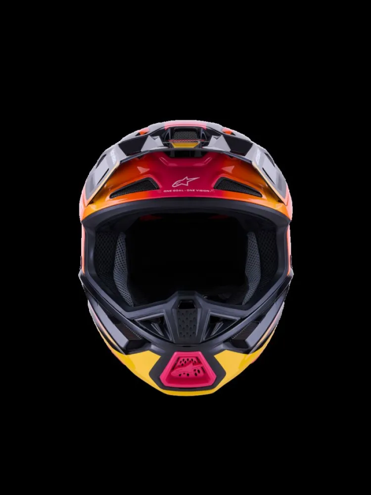 ALPINESTARS(MX) - HELMET SM7 RISE BLK/YL/PINK M - 01109059