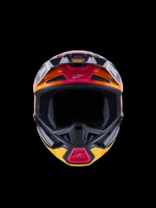 ALPINESTARS(MX) - HELMET SM7 RISE BLK/YL/PINK M - 01109059