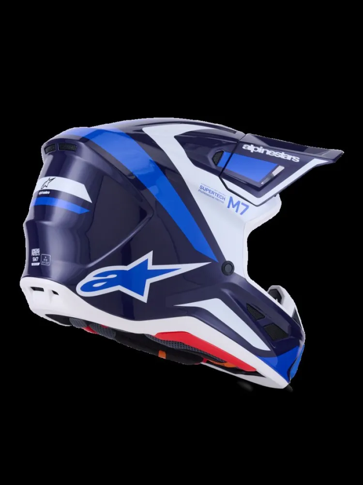 ALPINESTARS(MX) - HELMET SM7 RISE BLUE/WHITE XS - 01109069