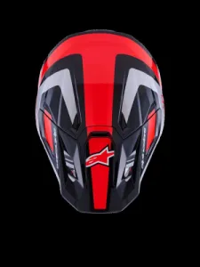 ALPINESTARS(MX) - HELMET SM7 RISE BLK/RD/SILV XL - 01109067