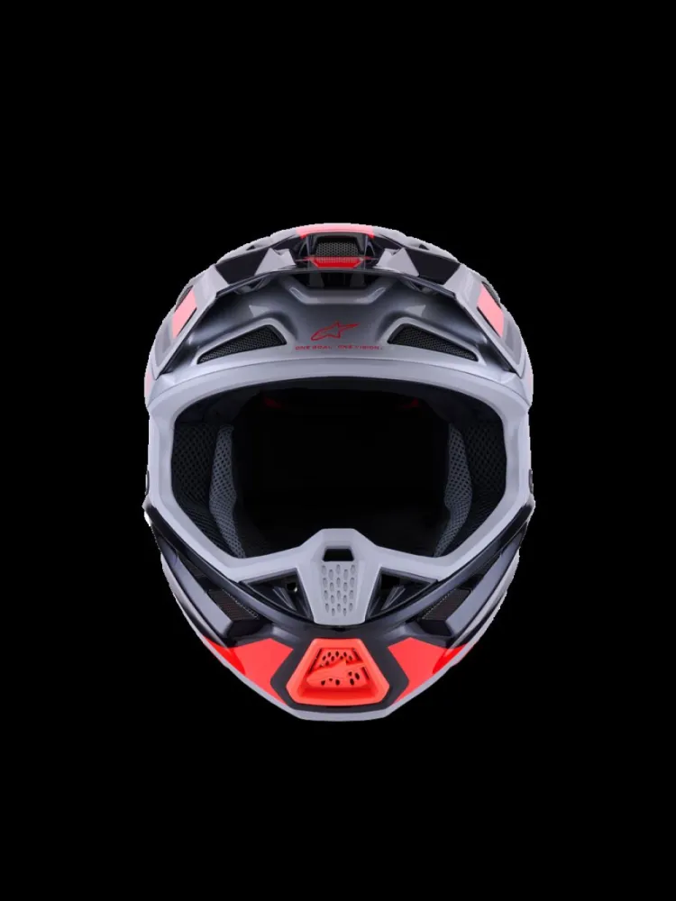 ALPINESTARS(MX) - HELMET SM7 RISE BLK/RD/SILV XL - 01109067
