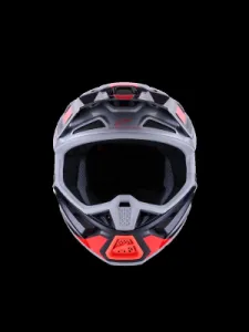 ALPINESTARS(MX) - HELMET SM7 RISE BLK/RD/SILV XL - 01109067