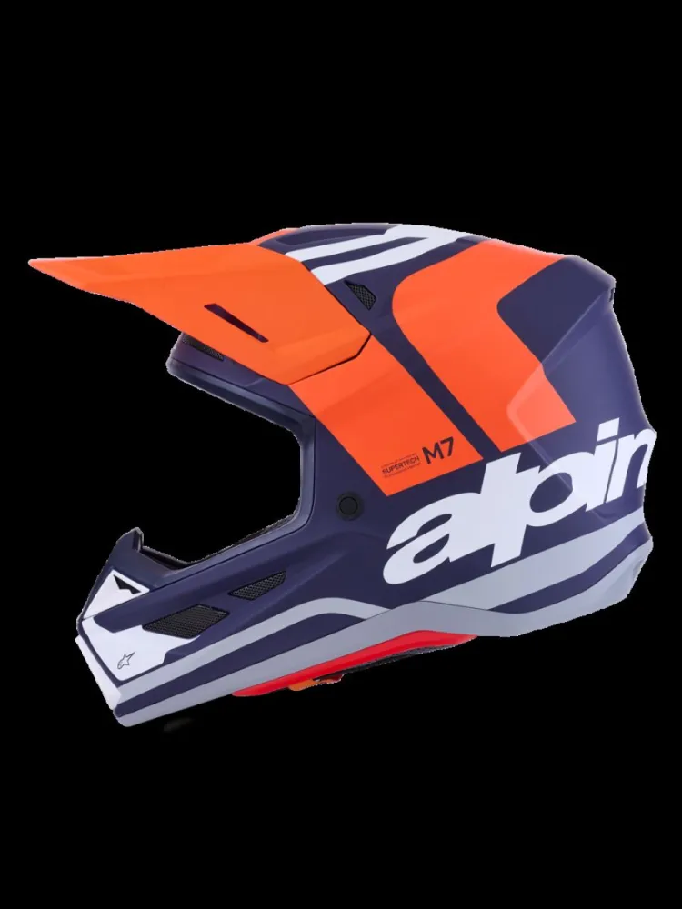 ALPINESTARS(MX) - HELMET SM7 CORE ORAN/BLUE S - 01109082