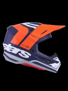ALPINESTARS(MX) - HELMET SM7 CORE ORAN/BLUE L - 01109084