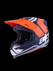 ALPINESTARS(MX) - HELMET SM7 CORE ORAN/BLUE L - 01109084