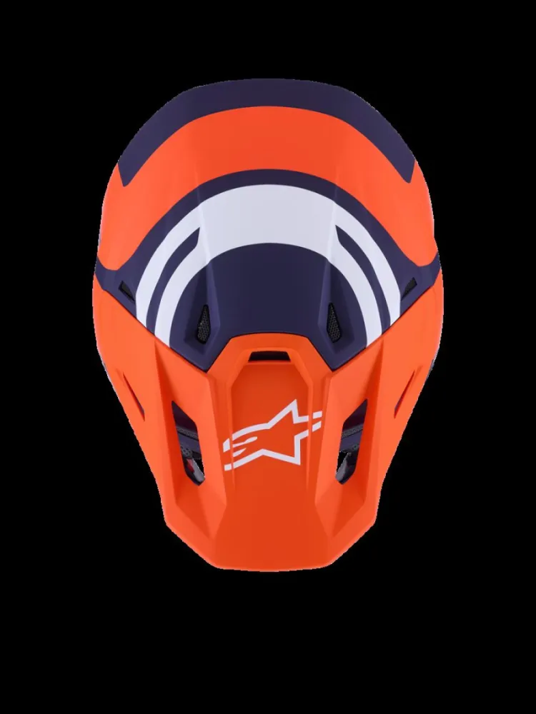 ALPINESTARS(MX) - HELMET SM7 CORE ORAN/BLUE L - 01109084