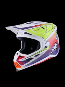 ALPINESTARS(MX) - HELMET SM7 FUSE WHT/YL/PU XS - 01109087