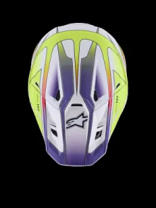 ALPINESTARS(MX) - HELMET SM7 FUSE WHT/YL/PU XS - 01109087