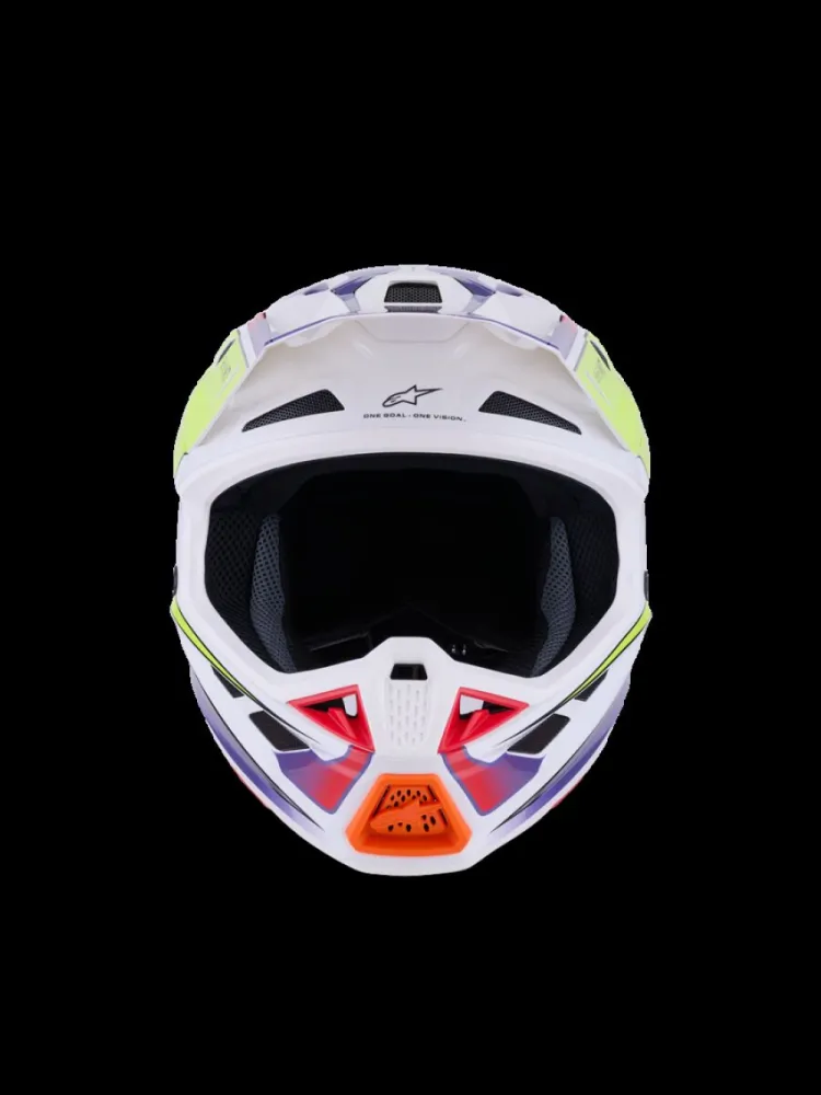 ALPINESTARS(MX) - HELMET SM7 FUSE WHT/YL/PU XS - 01109087