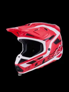 ALPINESTARS(MX) - HELMET SM7 DEED RED/BLK/WH 2X - 01109110