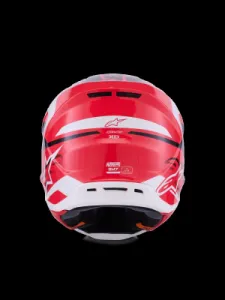 ALPINESTARS(MX) - HELMET SM7 DEED RED/BLK/WH 2X - 01109110