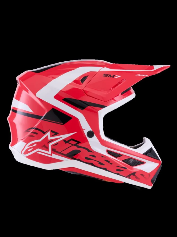ALPINESTARS(MX) - HELMET SM7 DEED RED/BLK/WH 2X - 01109110