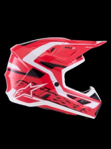 ALPINESTARS(MX) - HELMET SM7 DEED RED/BLK/WH 2X - 01109110