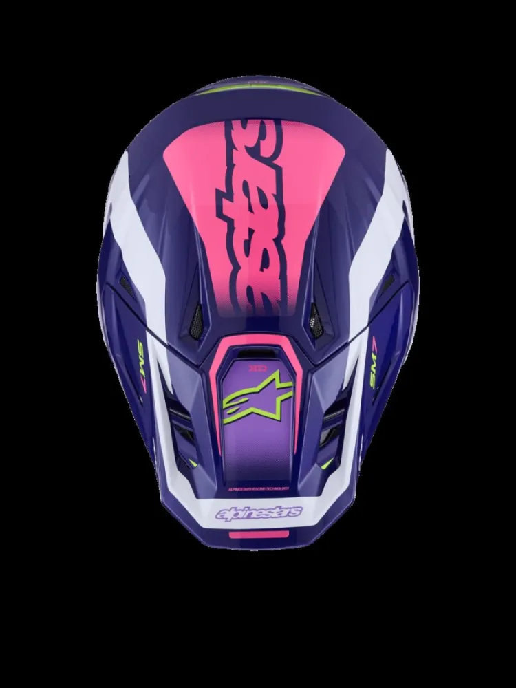 ALPINESTARS(MX) - HELMET SM7 DEED PURPLE/PINK XS - 01109111