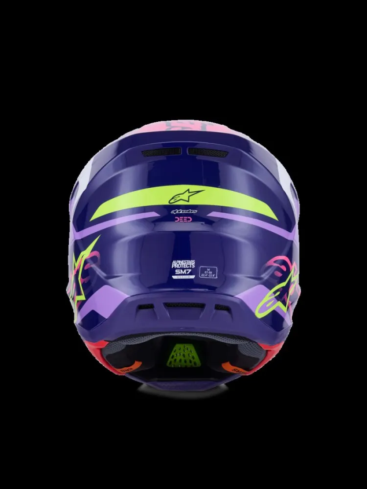 ALPINESTARS(MX) - HELMET SM7 DEED PURPLE/PINK XS - 01109111