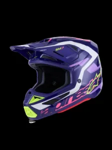 ALPINESTARS(MX) - HELMET SM7 DEED PURPLE/PINK M - 01109113