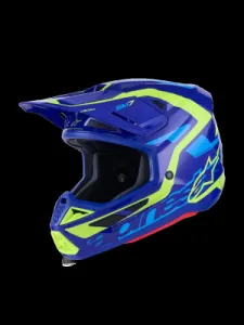 ALPINESTARS(MX) - HELMET SM7 DEED BLUE/YEL S - 01109118