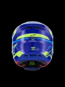 ALPINESTARS(MX) - HELMET SM7 DEED BLUE/YEL 2X - 01109122